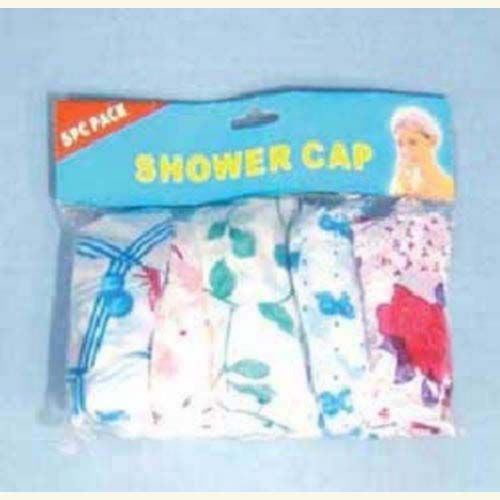 5 Pc Shower Caps With Elastic Band Case Pack 144