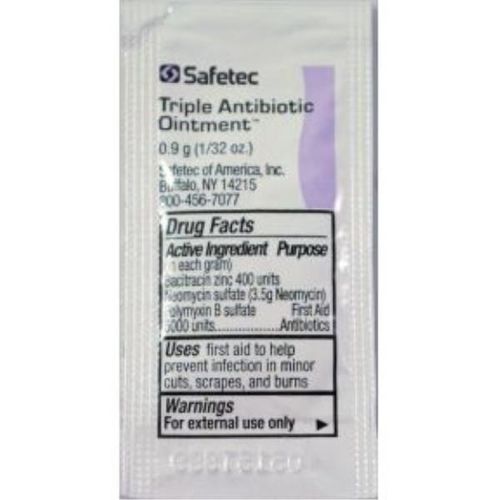 Safetec Triple Antibiotic Ointment Packet Case Pack 2000