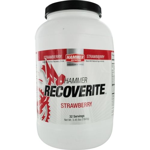 Hammer Nutrition by  Recoverite- Strawberry Flavor-Glutamine Fortified Recovery Drink- 32 servings