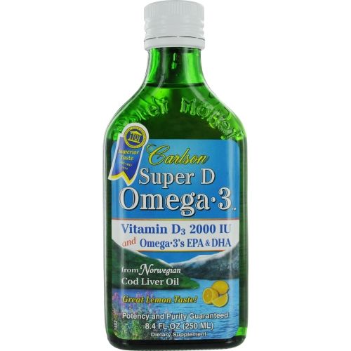 Carlson by  Super D Omega 3 Vitamin D3 2000IU and Omega 3's EPA & DHA -- 8.4 oz