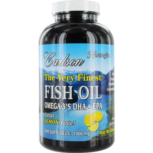 Carlson by  The Very Finest Fish Oil Omega 3's DHA & EPA --240 Soft Gels