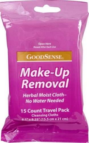 Good Sense Make Up Remover Wipes Travel Pack Case Pack 24