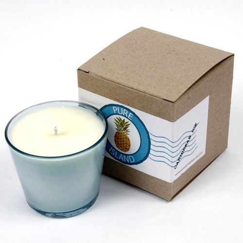 Pure Island Caribbean Blue Candle 8oz