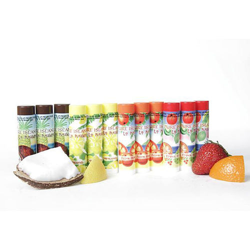 Pure Island Assorted Flavor Lip Balm (12-pack)