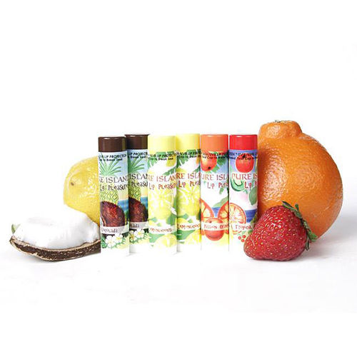 Pure Island Assorted Flavor Lip Balm (6-pack)