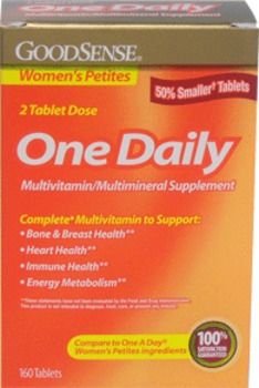 Good Sense Women's Petite Multiple Vitamin Tablets Case Pack 12