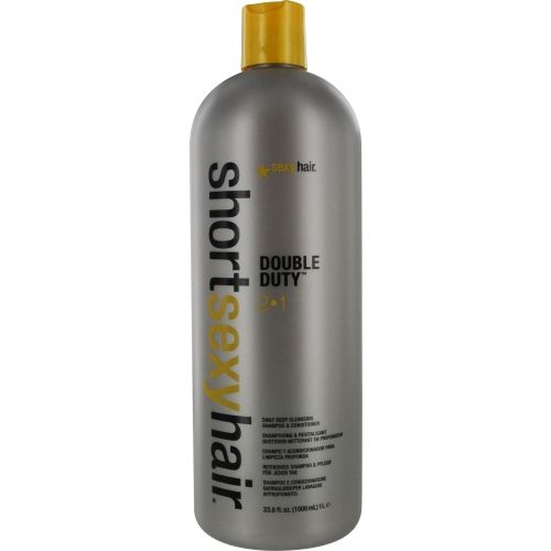 SEXY HAIR by Sexy Hair Concepts SHORT SEXY HAIR DOUBLE DUTY 2 IN 1 DAILY DEEP CLEANSING SHAMPOO & CONDITIONER 33.8 OZ