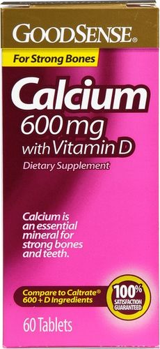 Good Sense Calcium 600 Mg + Vitamin D Tablet Case Pack 12