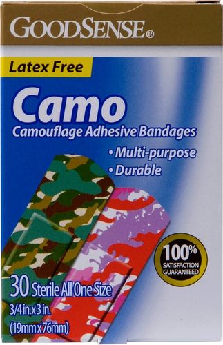 Good Sense Camoflage Adhesive Bandages Latex Free Bandages Case Pack 24