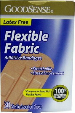 Good Sense Fabric Assorted 30 Count Bandages Case Pack 24