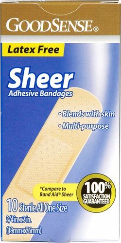 Good Sense Sheer 3/4"" X 3"" Bandages Case Pack 72