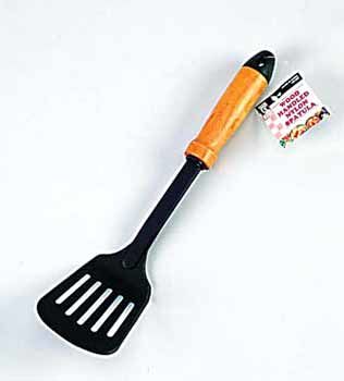 Wood Handled Nylon Spatula Case Pack 24