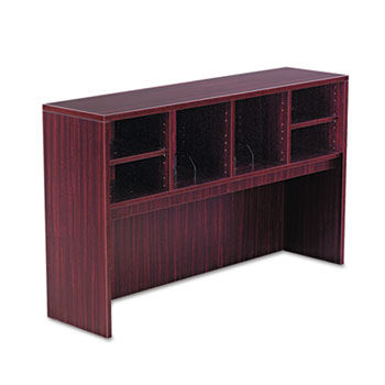 Valencia Series Open Storage Hutch, 58-7/8w x 15d x 35-1/2h, Mahogany