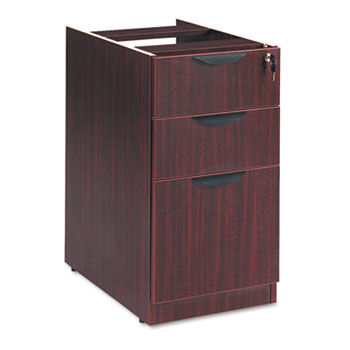 Valencia Box/Box/File Full Pedestal, 15-5/8w x 20-1/2d x 28-1/2h, Mahogany