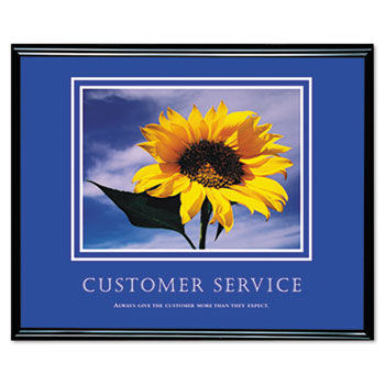 Customer Service Framed Motivational Print, 30 x 24