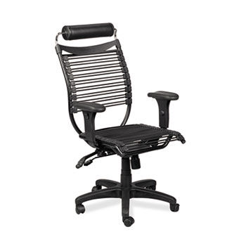 Seatflex Series Swivel/Tilt Chair w/Headrest & Arms, Black