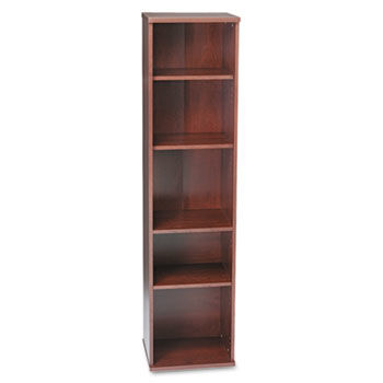 5-Shelf Bookcase Series C, 17-7/8w x 15-3/8d x 72-7/8h, Hansen Cherry