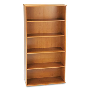 5-Shelf Bookcase Series C, 35-5/8w x 15-3/8d x 72-7/8h, Natural Cherry