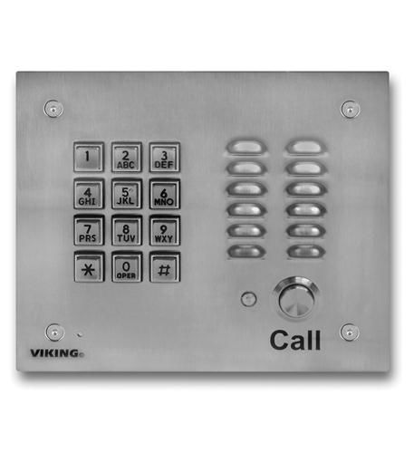 Handsfree Phone w/ Key Pad - Stainless