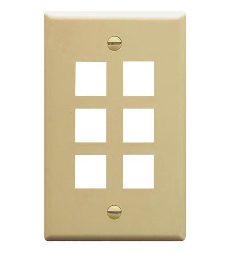 IC107F06IV - 6Port Face Ivory