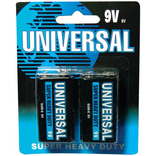 UPG D5629/6F22 Super Heavy-Duty Batteries (9V; 2 pk)