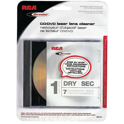 DISCWASHER RD1141 CD/DVD Laser Lens Cleaners (1-Brush; Dry)