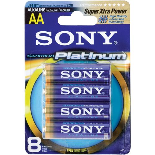 SONY AM3PT-B8A Platinum Alkaline Battery Blister Multipacks (AA; 8 pk)