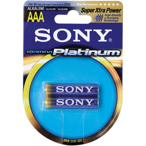 SONY AM4PT-B2A Platinum Alkaline Battery Blister Multipacks (AAA; 2 pk)