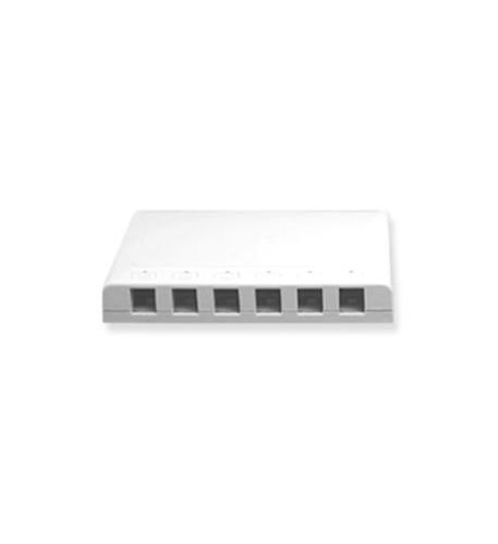 IC107SB6WH - 6Pt Surface Box - White