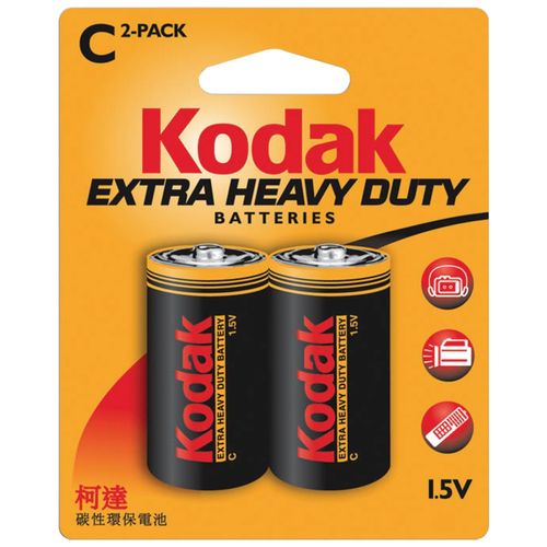 KODAK KEHDC2 Extra Heavy-Duty Batteries (C; 2 pk)