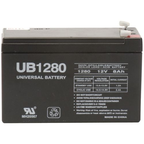 UPG 85986/D5743 Sealed Lead Acid Batteries (12V; 8Ah; .187 Tab Terminals; UB1280)