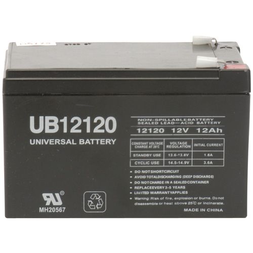 UPG 85974/D5775 Sealed Lead Acid Batteries (12V; 12Ah; .250 Tab Terminals; UB12120F2)