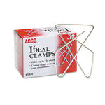 Ideal Clamps, Steel Wire, Large, 2-5/8"", Silver, 12/Box