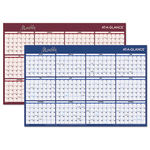 Horizontal Erasable Wall Planner, 36"" x 24"", 2014