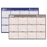 Horizontal Erasable Wall Planner, 48"" x 32"", 2014