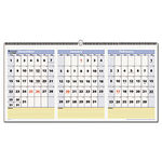 QuickNotes Three-Month Horizontal Wall Calendar, 23 1/2"" x 12"", 2013-2015