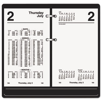 Financial Desk Calendar Refill, 3 1/2"" x 6"", 2014