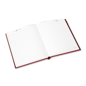 Standard Diary Recycled Daily Diary, Red, 7-1/2 x 9 7/16