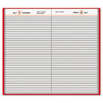 Standard Diary Recycled Daily Diary, Red, 7 11/16"" x 12 1/8""