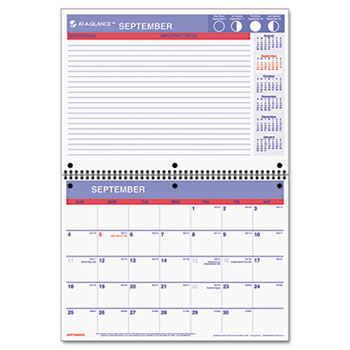 Recycled Monthly Academic Desk/Wall Calendar, 11"" x 8"", 2013-2014