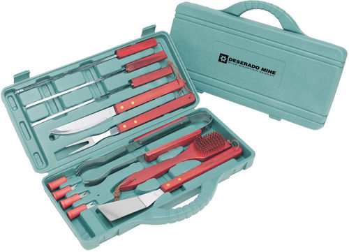 Imprintable 12 Piece BBQ Tool Set with Case Case Pack 50