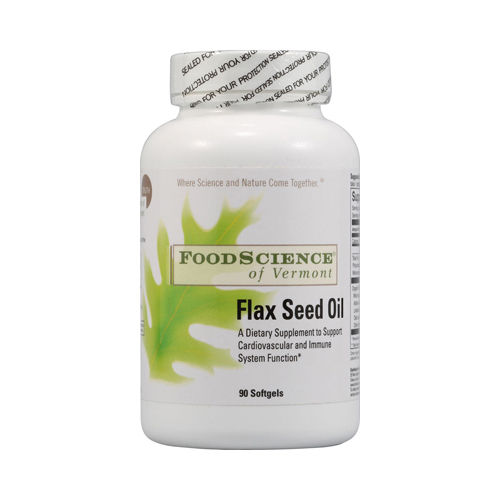 FoodScience of Vermont Flax Seed Oil - 90 Softgels