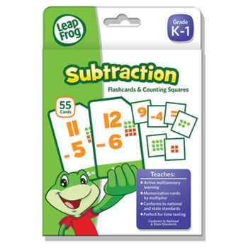 LeapFrog Flash Cards, Subtraction, 4 3/4 x 6, 80 Cards