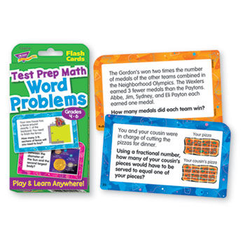 Challenge Flash Cards, Math Grades 4-6, 3 1/8 x 5 1/4, 56 per Pack