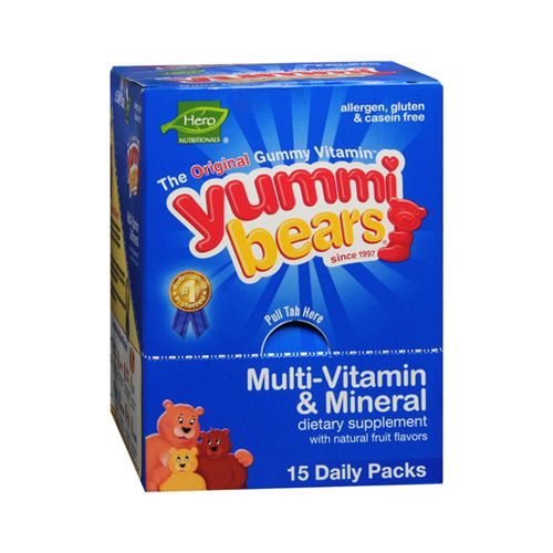 Hero Nutritional Products Yummy Bear - Multivitamin and Mineral - 15/3 Pack