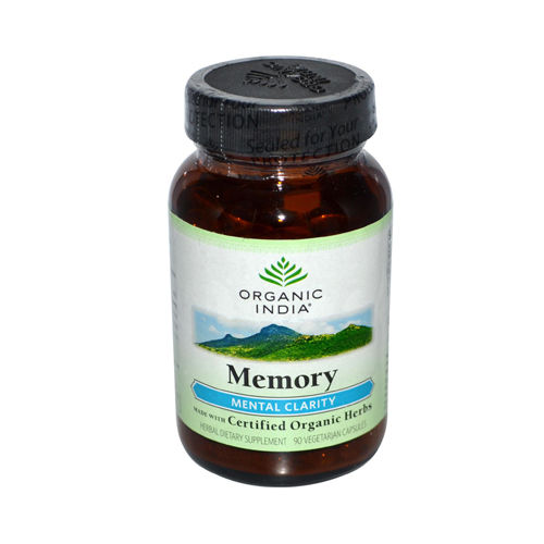 Organic India Memory Mental Clarity - 90 Vegetarian Capsules