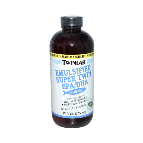 Twinlab Emulsified Super Twin EPA DHA Fish Oil Mint - 12 fl oz