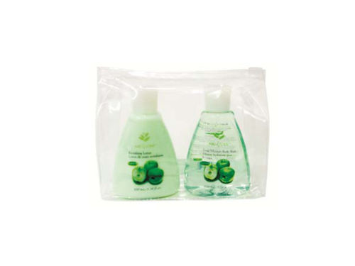 Body wash and lotion travel pack