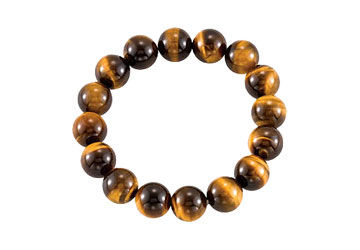 Genuine Tiger Eye Stretch Bracelet - 12.00 X 12.00 MM with 6.50 INCH