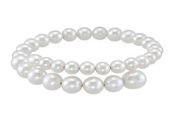 Freshwater White Cultured Pearl Cuff Bracelet -8.5 Inch /6-6.5/7-7.5/8-8.5/9